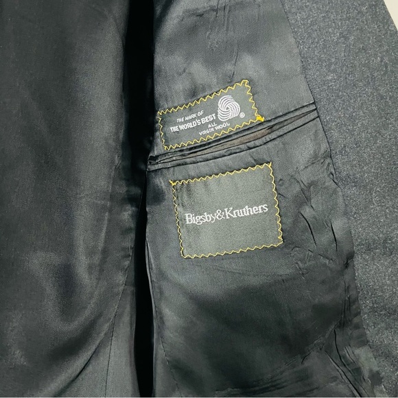 Polo University Club Gray Wool Suit Blazer - Picture 5 of 7